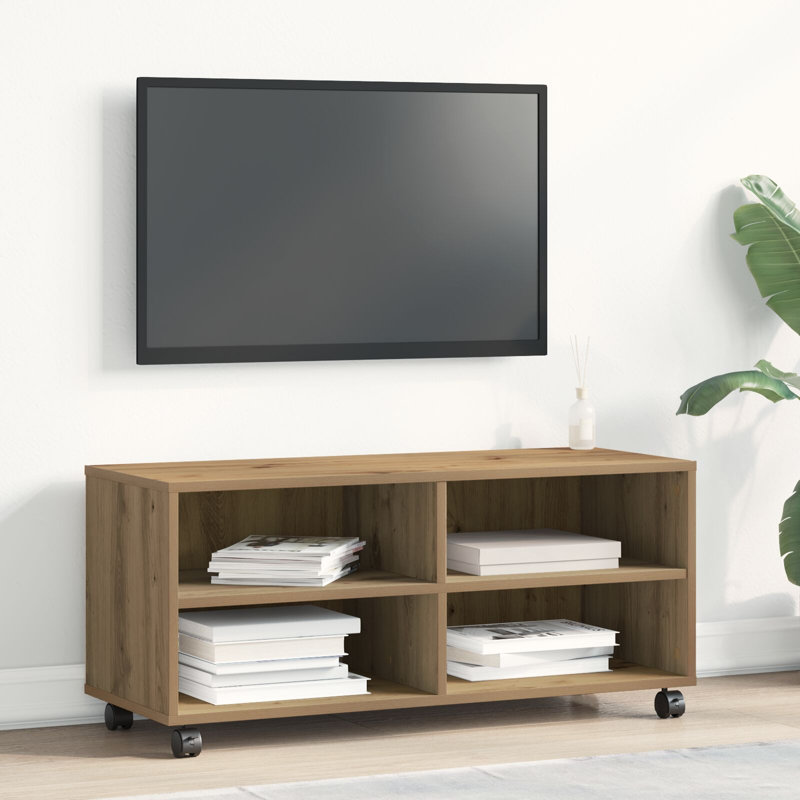 Unfinished TV Stand for TVs up to 32", Artisan Oak