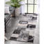 Tapis à motif géométrique moderne gris Chimeng-65122529