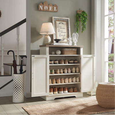 Armoire de rangement à chaussures Farmhouse