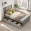 Lit plateforme simple avec 2 tiroirs-1036207798