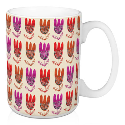Tasse à fleurs moderne