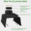 Couch Arm Cup Holder Tray Anti-spill Anti-slip Silicone Armrest Remote Snack Organizer for Coffee