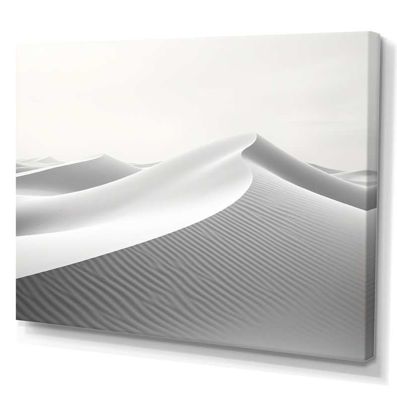 «Eernal Desert Dreams Minimalisme I», art mural sur toile, H 12 po x l 20 po x P 1 po, Toile tendue