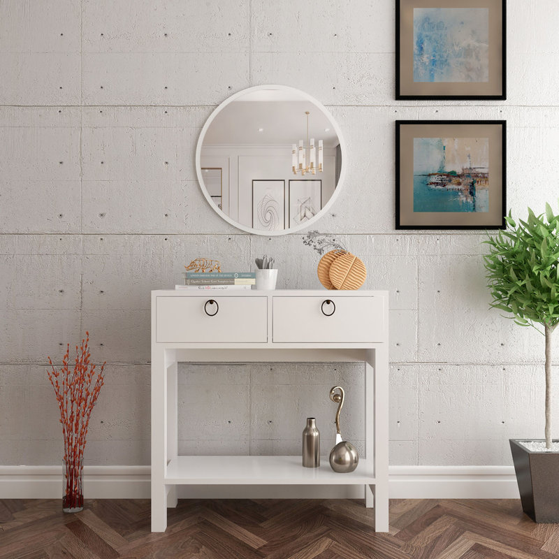 Console Table and Mirror Set 88Cm Evonie