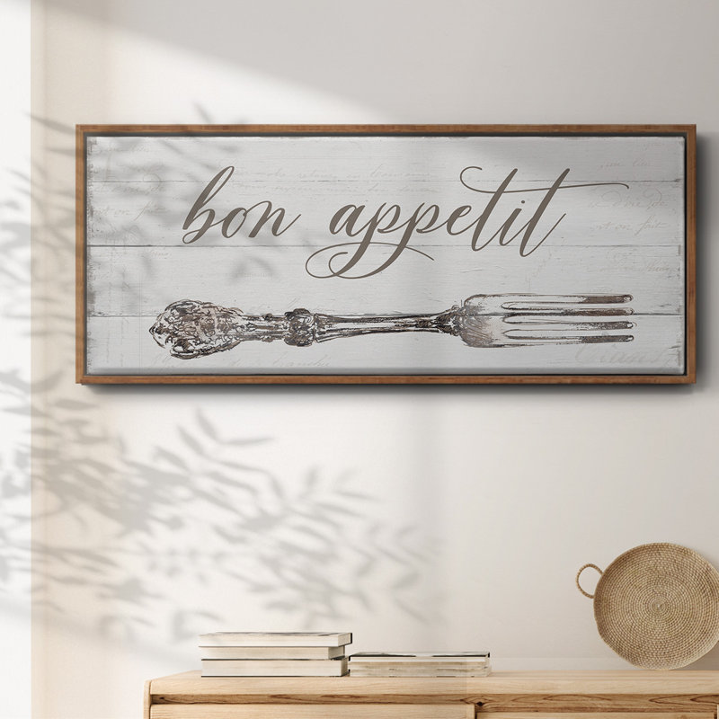 Bon appétit - Toile encadrée, H 8 po x l 20 po