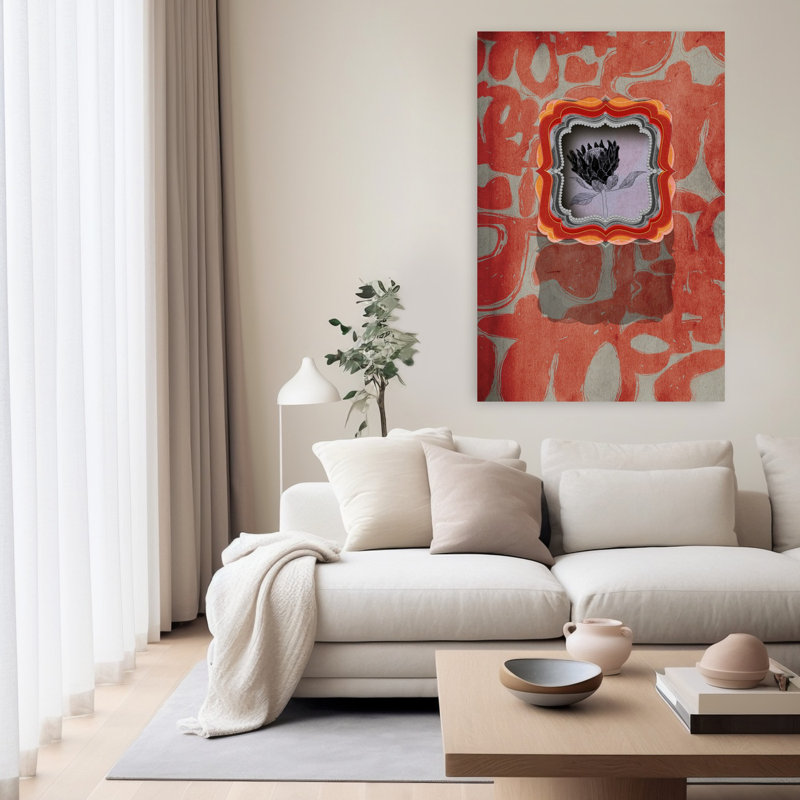 Art contemporain contemporain abstrait fantaisiste, H 60 po x l 40 po