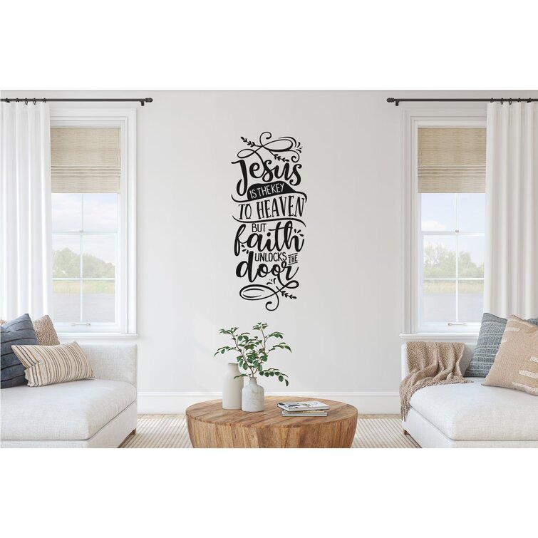 Trinx Text & Numbers Non-Wall Damaging Wall Decal | Wayfair