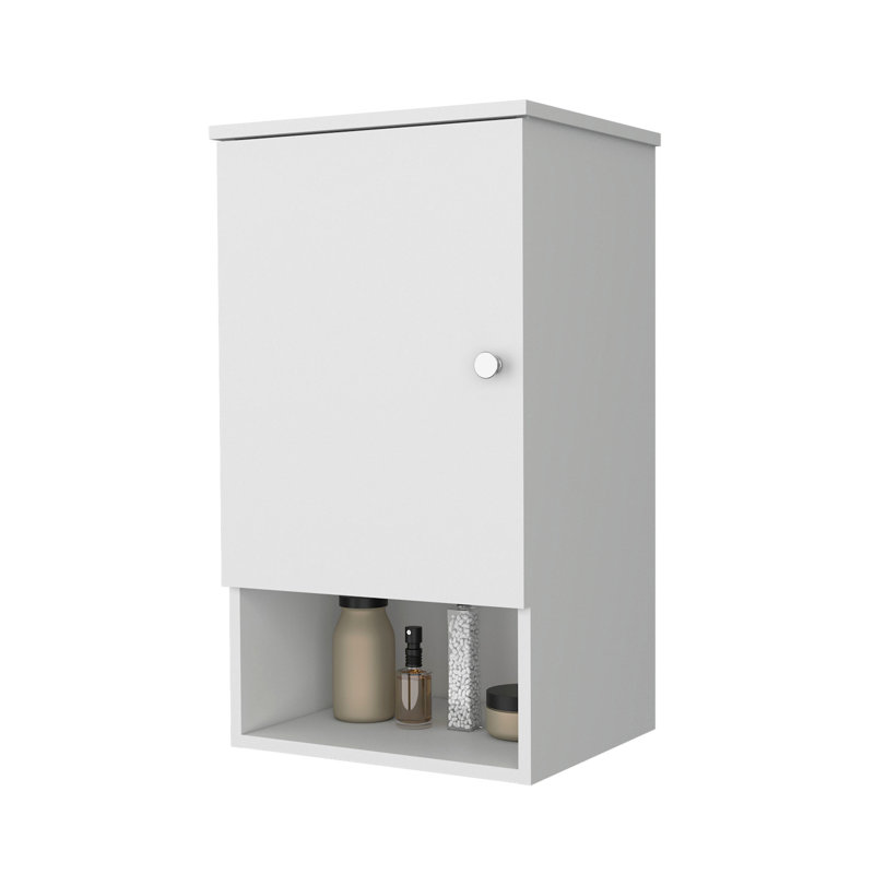 Armoire à pharmacie en mélamine avec une porte Carrizo, blanc