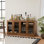 Bar à vin H 31 po x P 62 po avec tablettes réglables Buffet armoire à boissons pour la maison et la cuisine