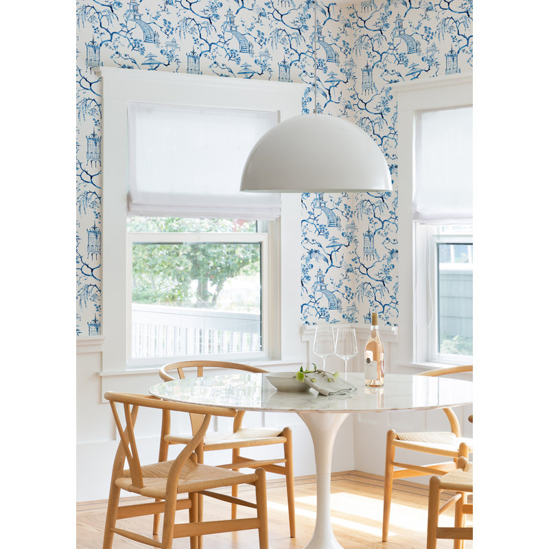 Breene Floral Wallpaper Roll, Blue
