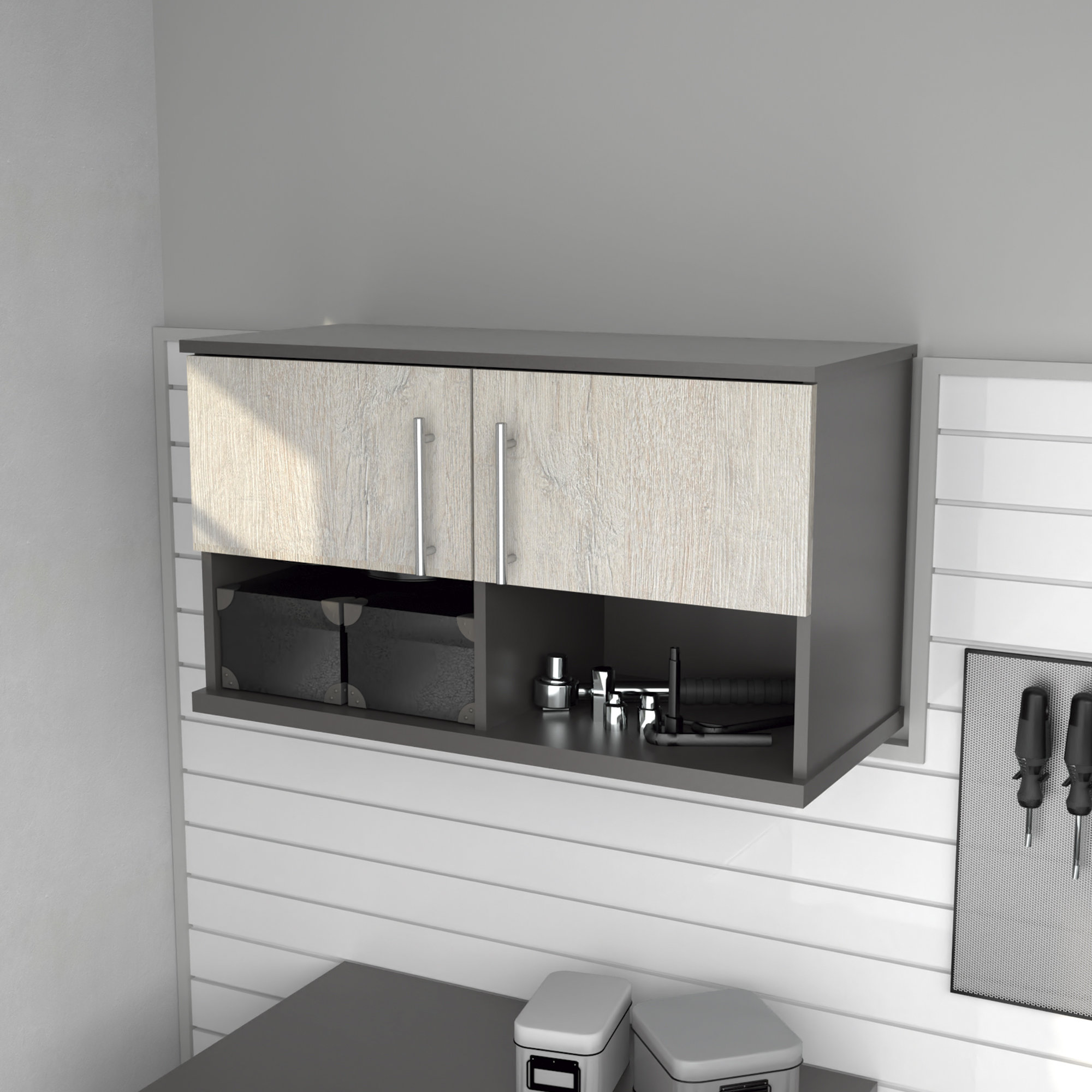 Jezelle Single Storage Cabinet ( 18.11'' H x 31.5'' W x 13.78'' D)