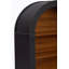 Bibliothèque, bibliothèque haute à 4 tablettes, bibliothèque arquée en bois à plancher ouvert de 45,66 po, grand rangement pour bibliothèque, chambre à coucher et salon (noir)