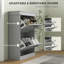 10 Pair Flip Down Shoe Storage