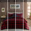 Édredon double / grand avec tissu texturé et housse de coussin assorti moderne