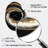 Black And Gold Circle V - Abstract Spirals Asymmetrical Metal Wall Clock, Modern Unique Shape Wall Clock Print-105483682