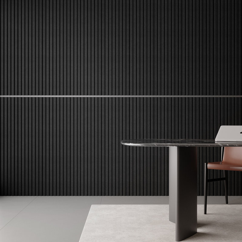 8pcs x 45.67" x 23.6" Acoustic Wall Panels – 0.7" Thick High-Density Polyester Fiber Soundproof Panels for Wall & Ceiling,  59.88 Sq. Ft. Coverage