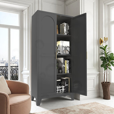 Armoire de rangement en métal avec serrure