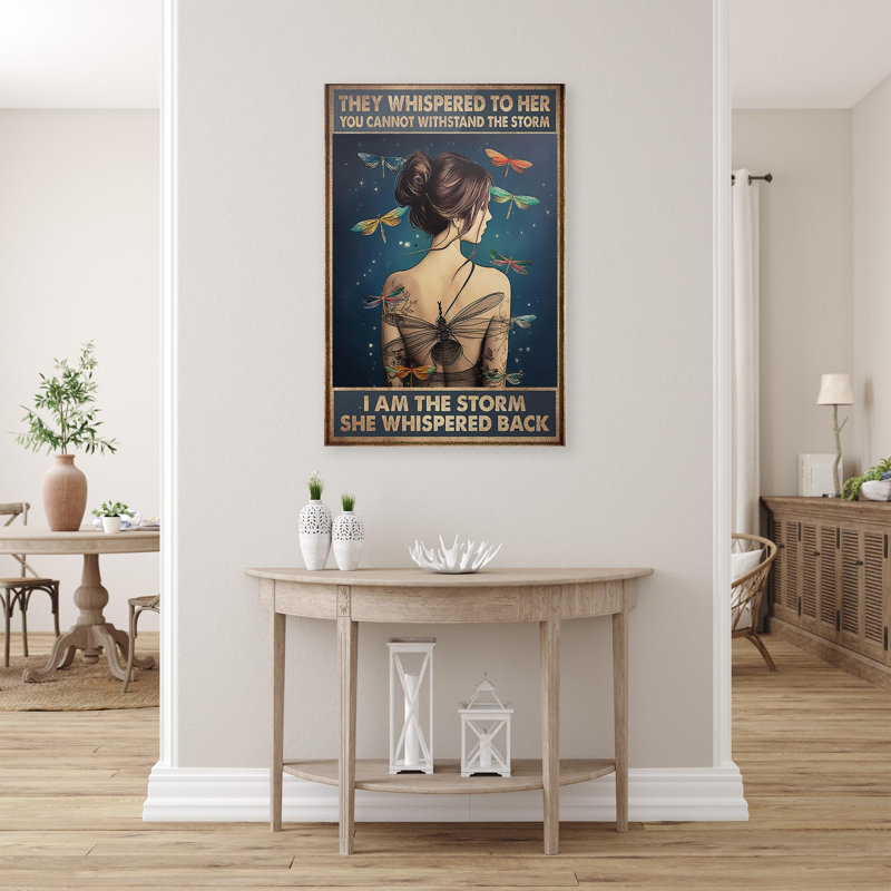 «I Is The The Storm» par Isolino Dragonfly, reproduction d'art rectangulaire sur toile tendue sur toile tendue