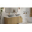 Lavabo de salle de bain vasque en résine 24 po x 13 po Badeloft WB-03-MGRY en gris mat-138192848