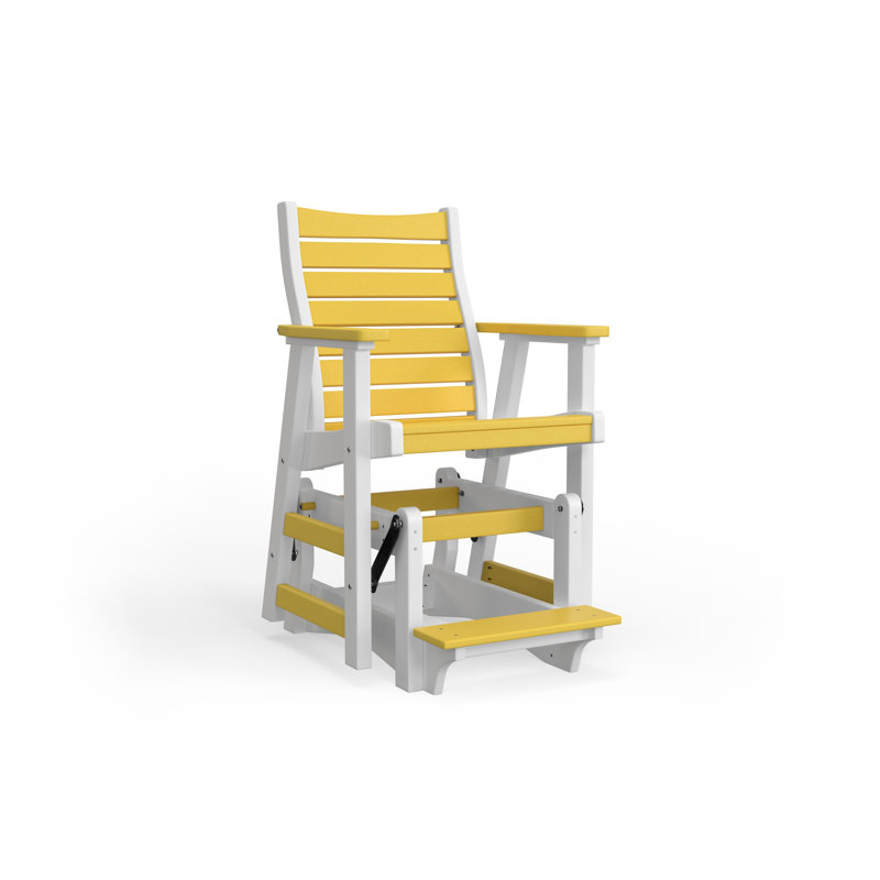 Bristol Outdoor Bar Stool, White, Black