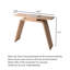 Wabi Sabi Light Oak Open Frame Console Table For Hallway