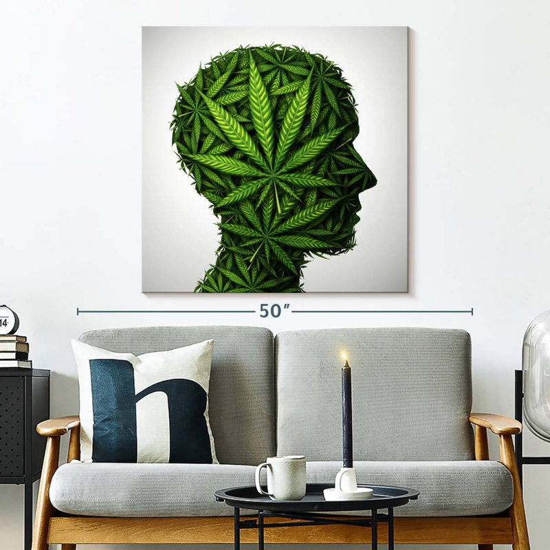 Marijuana Minded, 33" H x 33" W