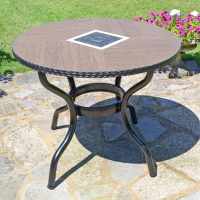 HASLEMERE Garden Ceramic Mosaic Patio Table