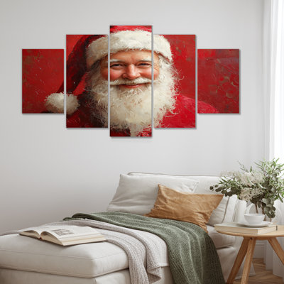«Santa's Red suit for Christmas II - Christmas Santa», ensemble de reproductions d'art mural