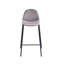 Tabouret de bar en velours Lazio avec pieds en fer-1985942203-1882502423