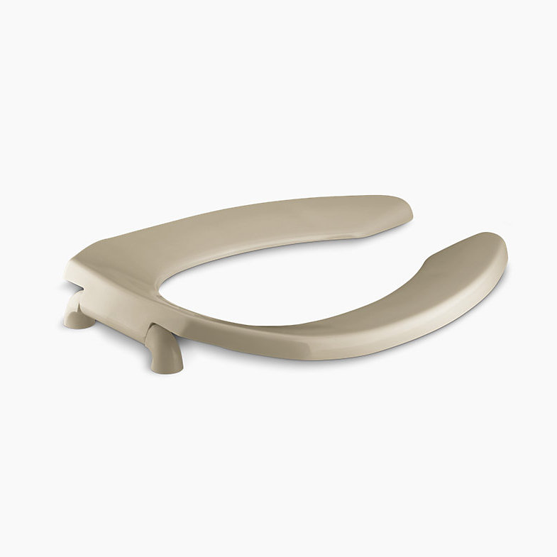 Lustra Elongated Toilet Seat with Check Hinge, Mexican sand