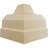 Endurathane Inside Corner for Attica Crown Moulding, 3 5/8"P x 3 7/8"H (matches moulding MLD03X03X05AT), Factory Primed