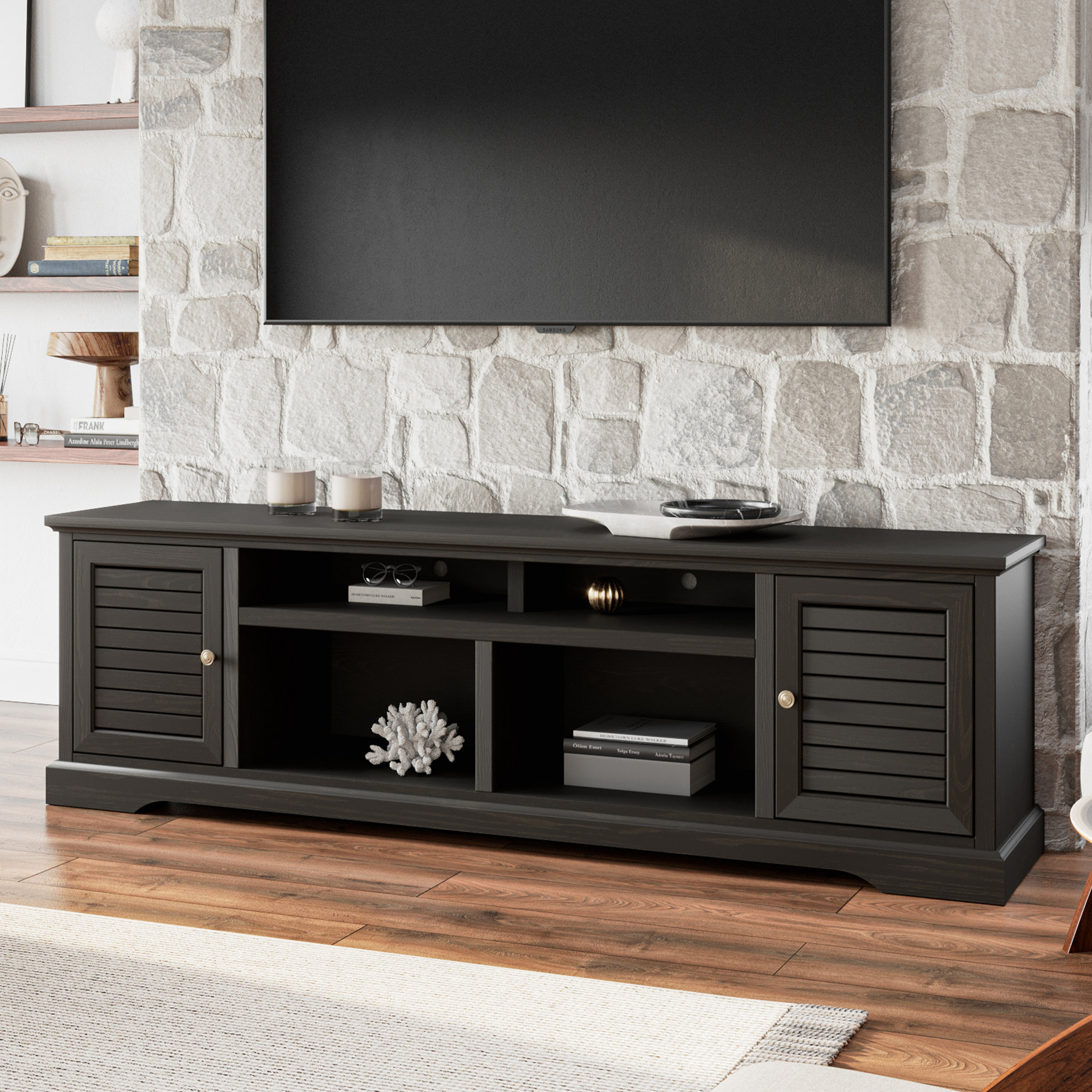 Red Barrel Studio TV Stand Console For Tvs, No Assembly Required ...