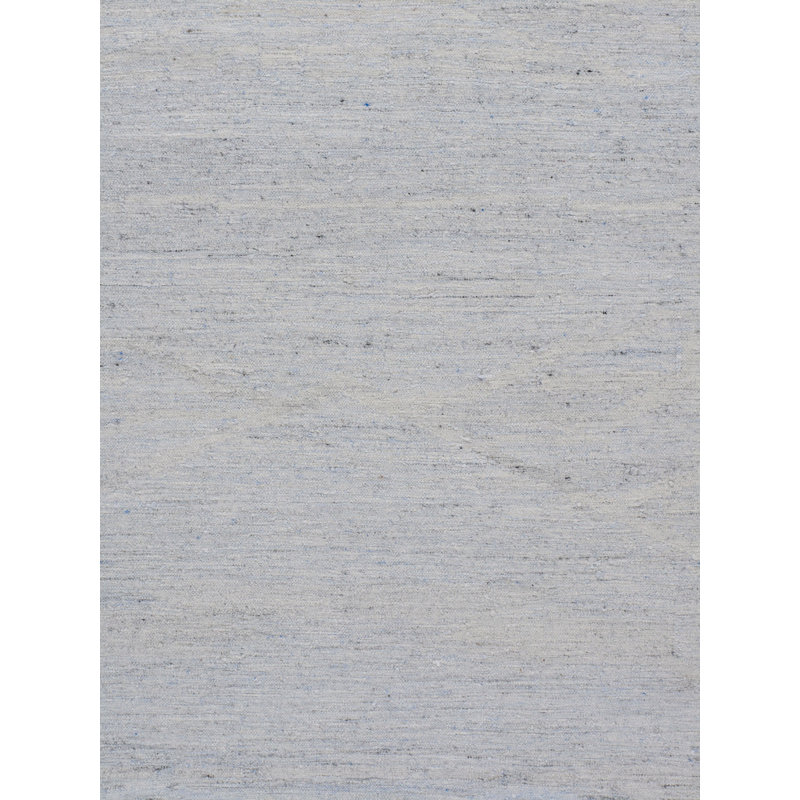 Cotton Area Rug in Ivory/Gray