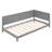 Twin Size Wood Daybed/Sofa Bed, Gray-39396052-39396059