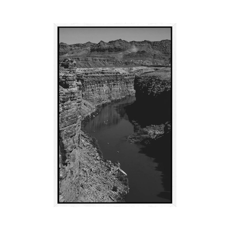 Grand Canyon XV - Print on Canvas, 66.04cm H x 45.72cm W x 3.81cm D, White Framed