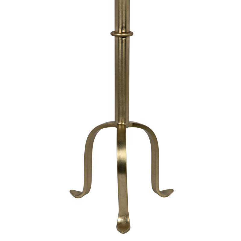 Tini End Table, Antique Brass