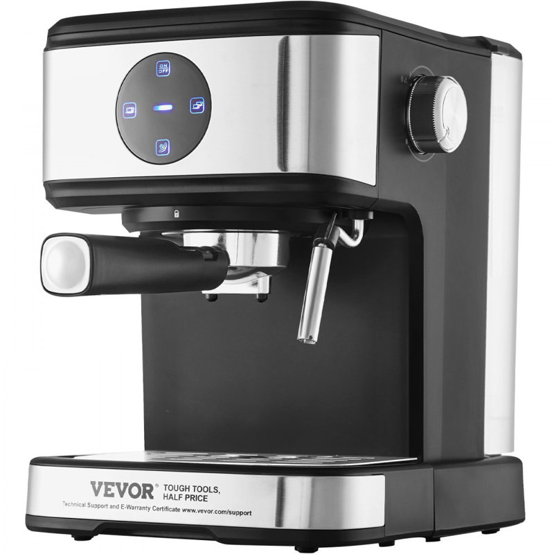 Espresso Machine, 15 Bar Coffee and Espresso Maker with Milk Frother Steam Wand