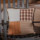 Dissay Ruffled Cotton Reversible Throw Pillow