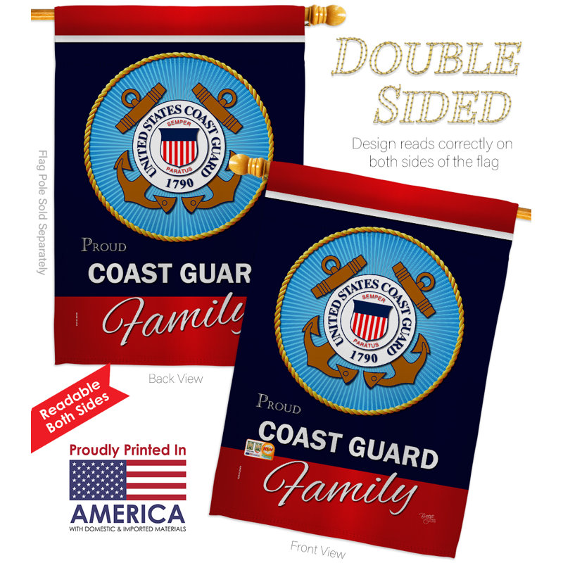 Double Sided 40'' H x 28'' W Polyester Independence Day House Flag