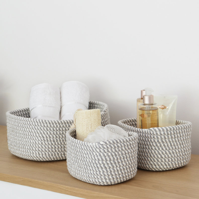 JVL Fabric Decorative Basket