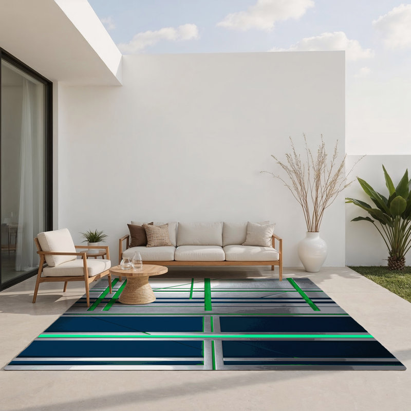 Tapis intérieur et extérieur Infinity, Rectangle 1 pi 6 po x 2 pi 6 po
