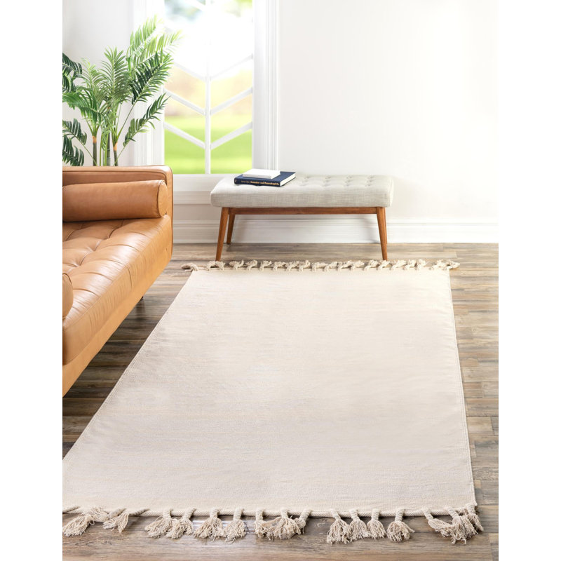 Izaia Cotton Indoor Rug, Rectangle 6'1" x 9'