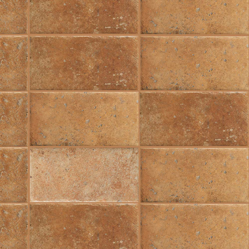 Scarlet 8X16 Giallo Umbria Terracotta Porcelain Wall and Floor Tile, Tan