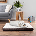 PETMAKER Bamboo Charcoal Infused Dog Bed, Brown