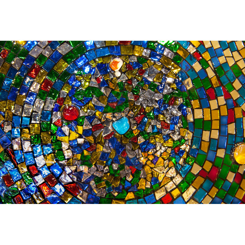 Picardie Colorful Mosaic Background - Wrapped Canvas Print, 51cm H x 76cm W x 3.8cm D