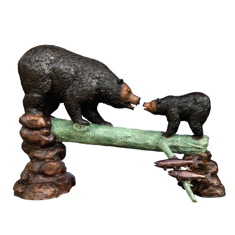 Bear Weather Resistant Metal Garden Statue