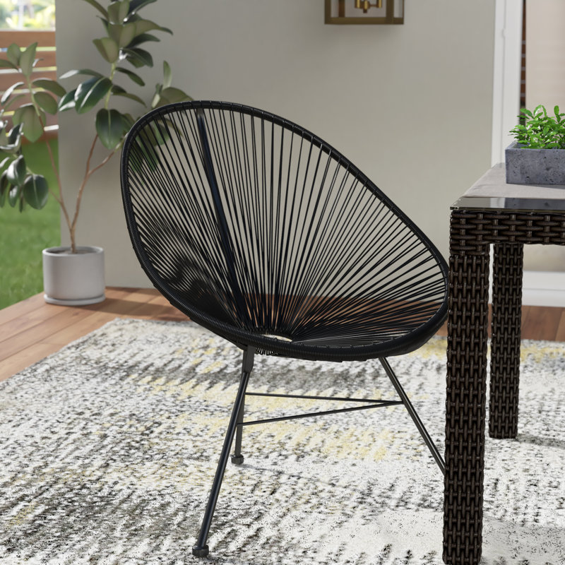 Chaise Acapulco, Cadre noir / noir