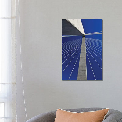 USA, South Carolina, Charleston. Looking Up At Arthur Ravenel Jr. Bridge Structure. by Jaynes Gallery - Wrapped Canvas Gallery-Wrapped Canvas Giclée