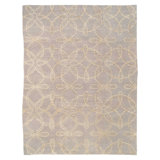 Radiance Hand Woven Silk and Wool Geometric Area Rug