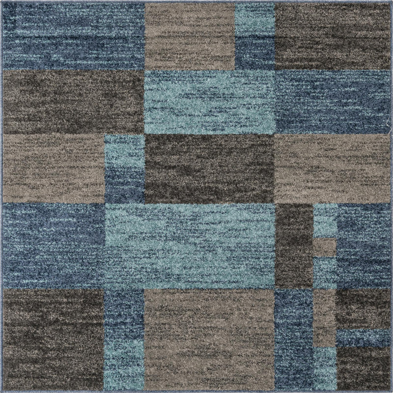 Eginhard Geometric Indoor Rug, Square 5'3"